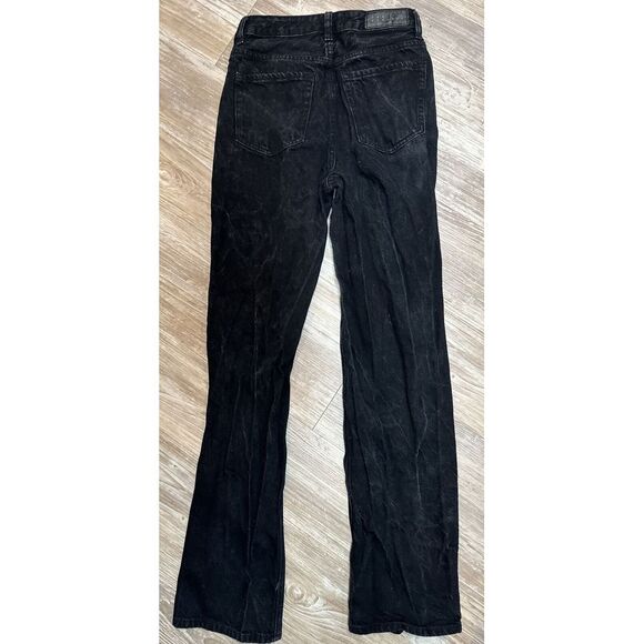Pacsun Size 26 90s Boyfriend Cotton Distressed Black High Rise Bootcut - Picture 6 of 13